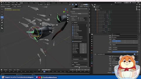 Dev Stream: Improving 3D Animations /w Bone Constraints & Organizing My Blend File to Avoid Rework!