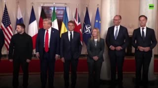 Así fue la foto entre Trump, Zelenski y varios líderes europeos