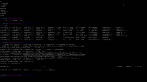 Ascii art: LinuxCLiAdmin logo creation