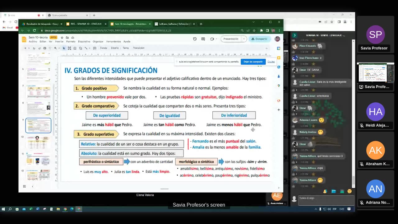 SAVIA SEMIANUAL 2024 | Semana 10 | Lenguaje