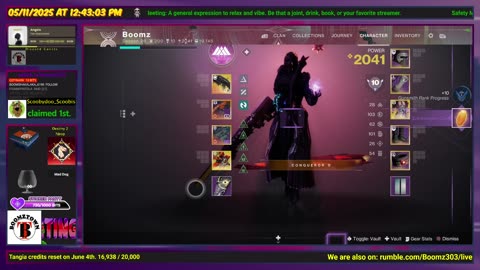 Destiny 2: 5-11-25 Perdition is the Lost Sector. Arc/Strand Surge.