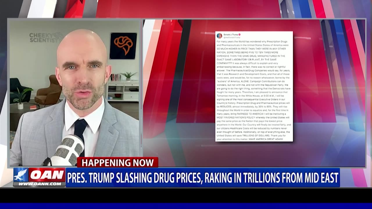 President Trump Slashing Drug Prices While Also Raking In Millions From Middle East