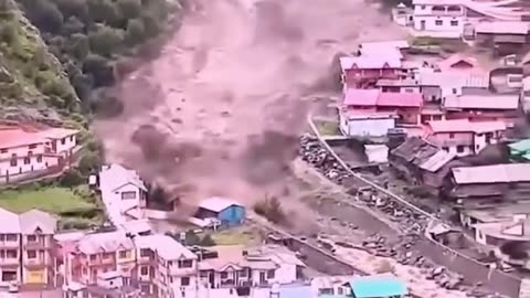 Horrifying Raw footage August 05, 2025 A Catastrophic mudslide in Northern India