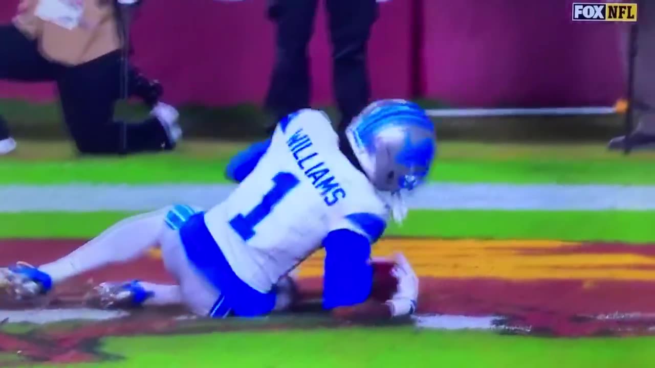 Lions WR #1 Jameson Williams TD 14yds.