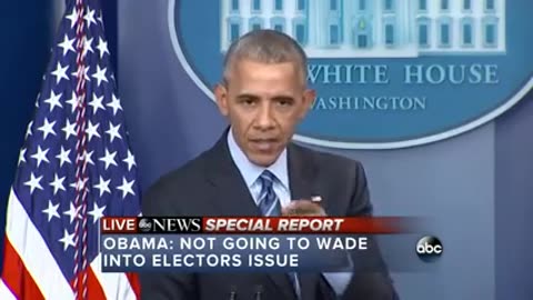 Obama Criticizes The Electoral College