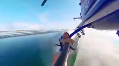Can He Grab The Helicopter?