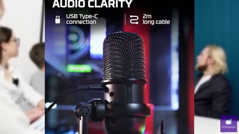 HyperX SoloCast – USB Condenser Gaming Microphone, for PC, PS4, PS5 and Mac, Tap