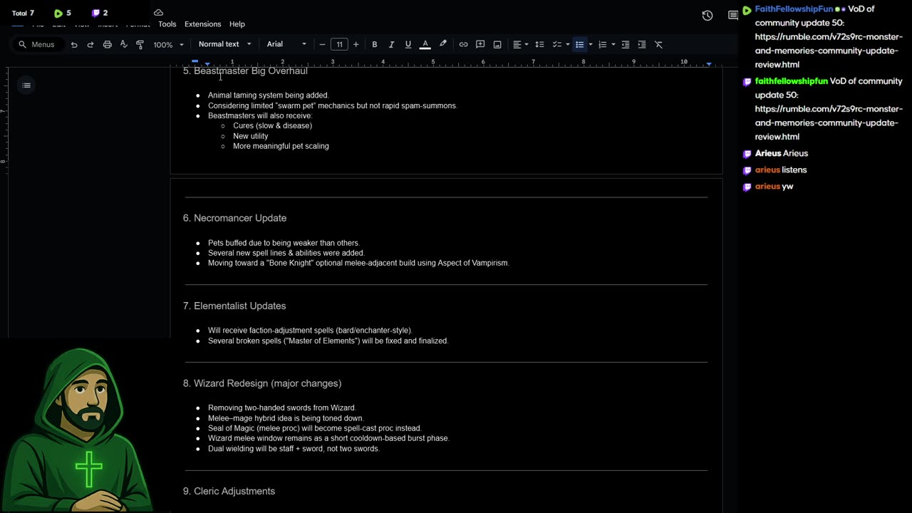 Monsters & Memories: QnA Stream Recap - Dec 13th