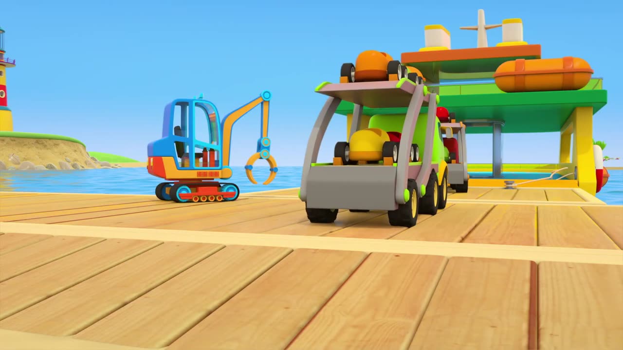 Cartoon Machine Helpers new series - FERRY. Cartoons for children