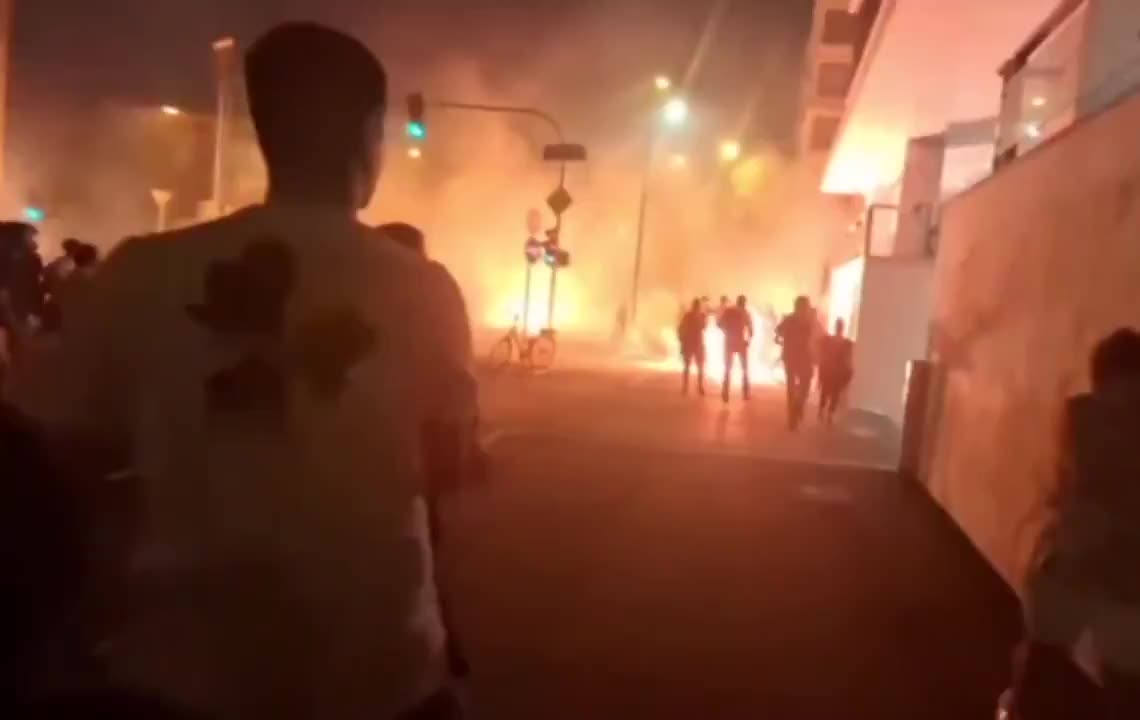 Violent clashes in multiple Serbian cities.