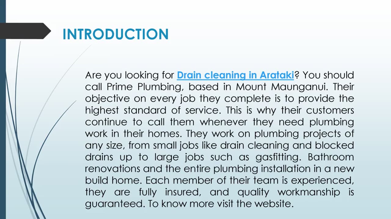 Are you looking for Drain cleaning in Arataki?