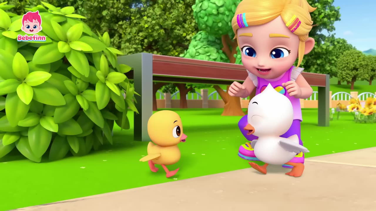 Five Little Ducks 🦆ㅣEP136ㅣSong for KidsㅣBebefinn Nursery Rhymes