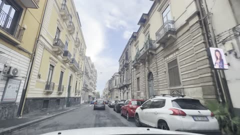 Relaxing Dashcam Ride in Sicily Italy – Tremestieri Etneo → Catania (Aug 16, 2025)