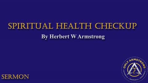 Spiritual Health Check-up