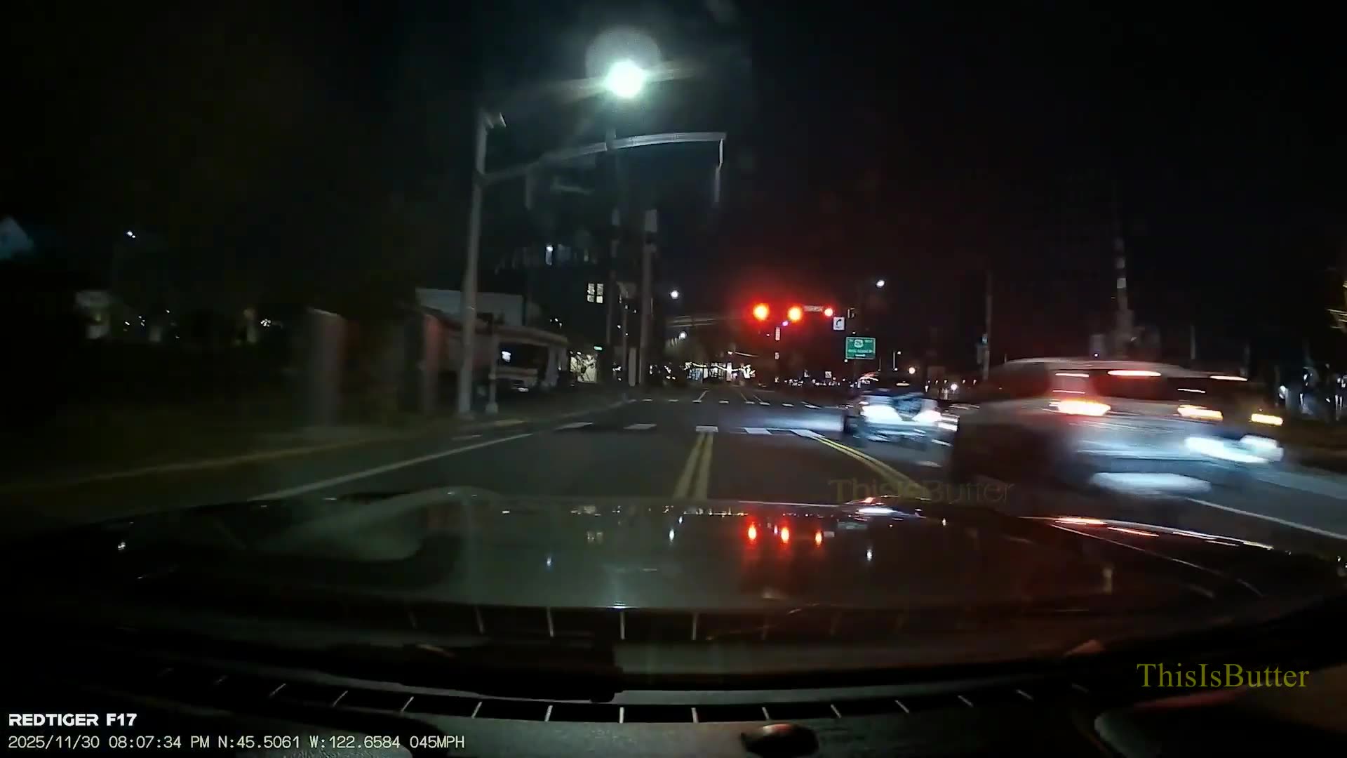 Dashcam, helicopter footage of teen driver accused in street takeover crash