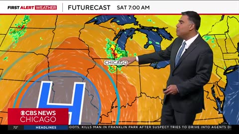 Thunderstorms for Saturday morning; lingering rain in the afternoon