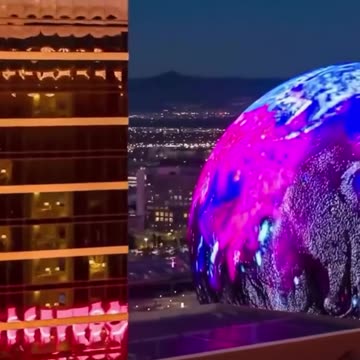 Great View Night Skyscrapers