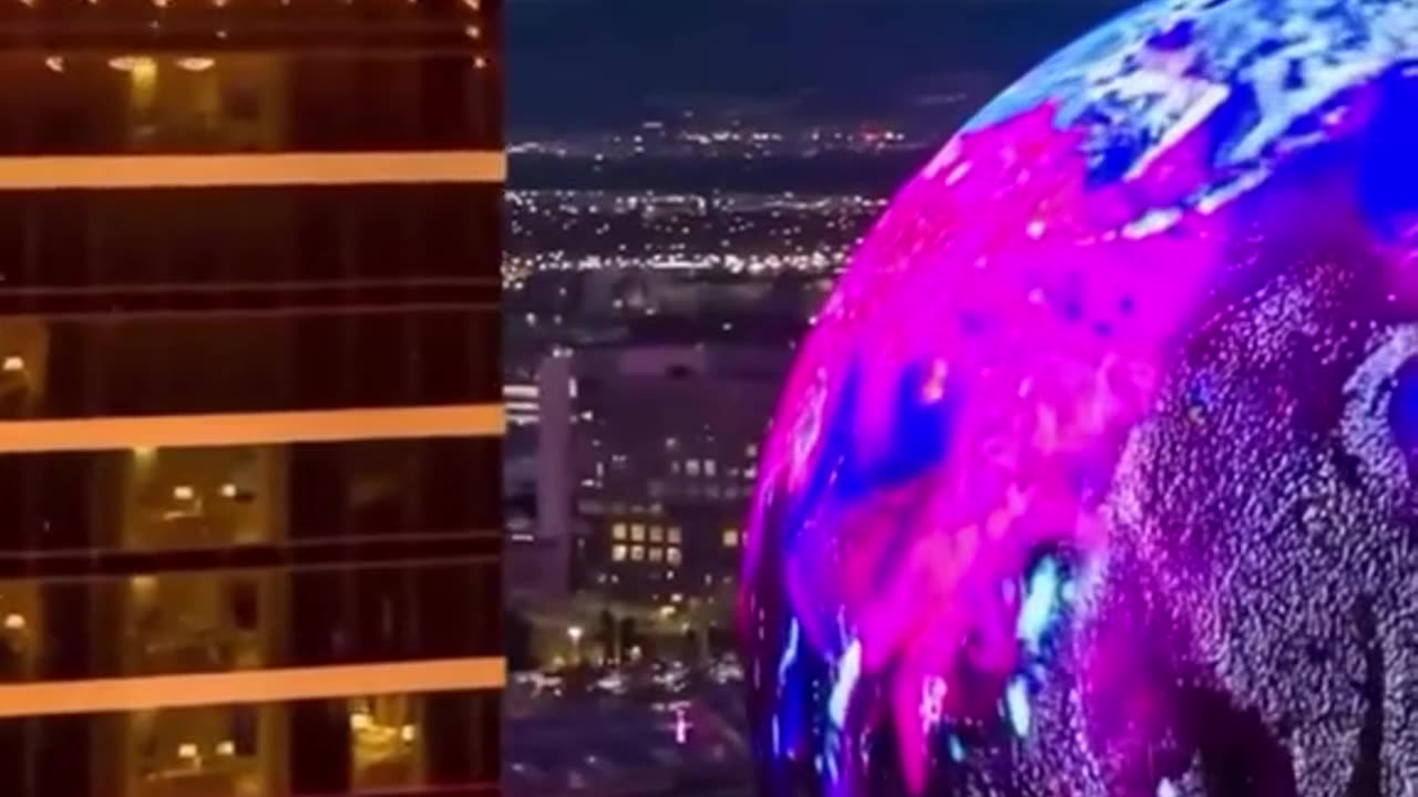 Great View Night Skyscrapers