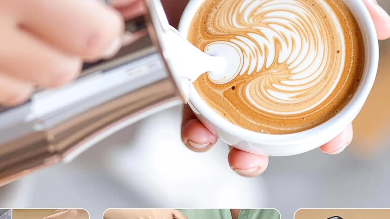 Single Serve Coffee Maker with Built-in Detachable Milk Frother,