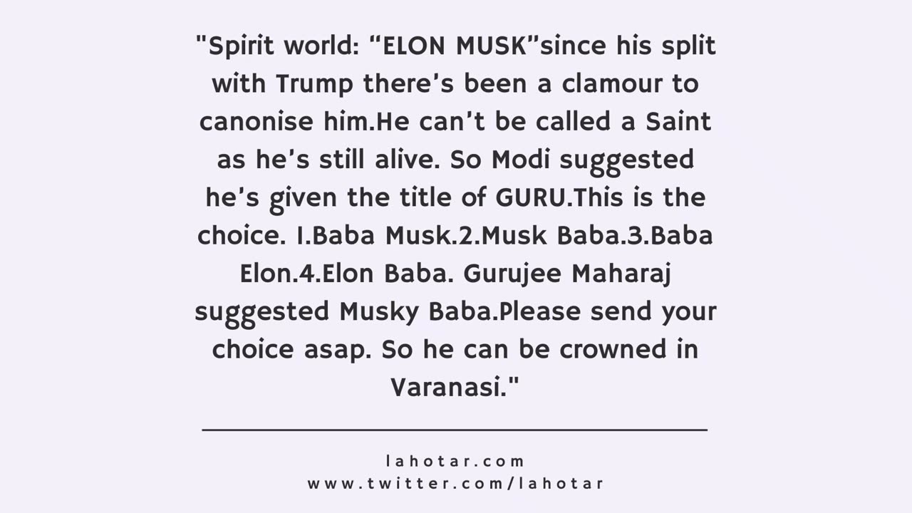Lahotar Quote - 11 July 2025