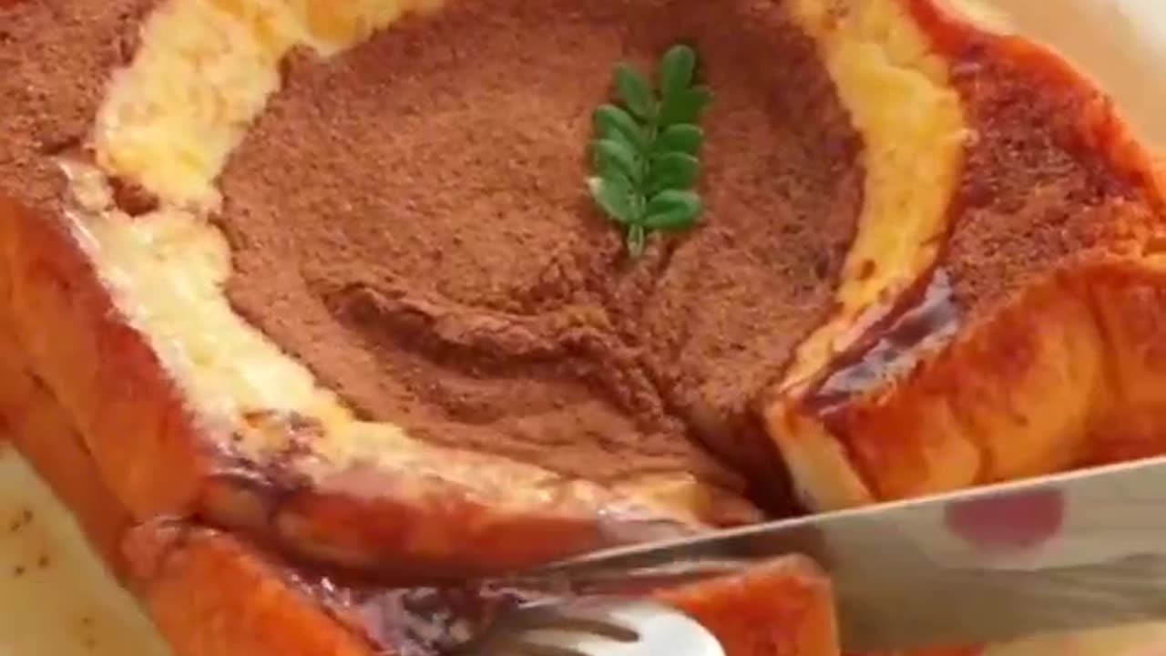 Milky running toast with milo sprinkles on top