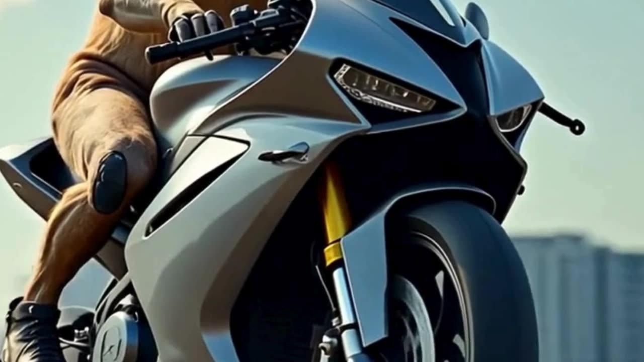🐐 Goat on a Motorcycle: