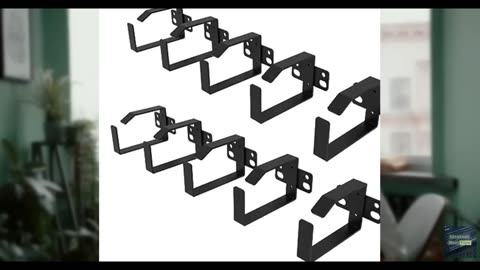 QiaoYoubang 10 Pack of 1.7 x 2.7in Server Rack Cable Management D-Ring Hooks - N