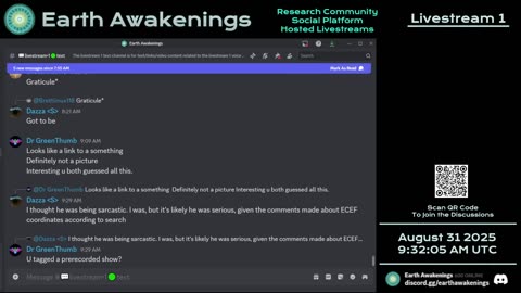 Earth Awakenings - Livestream 1 - #3388