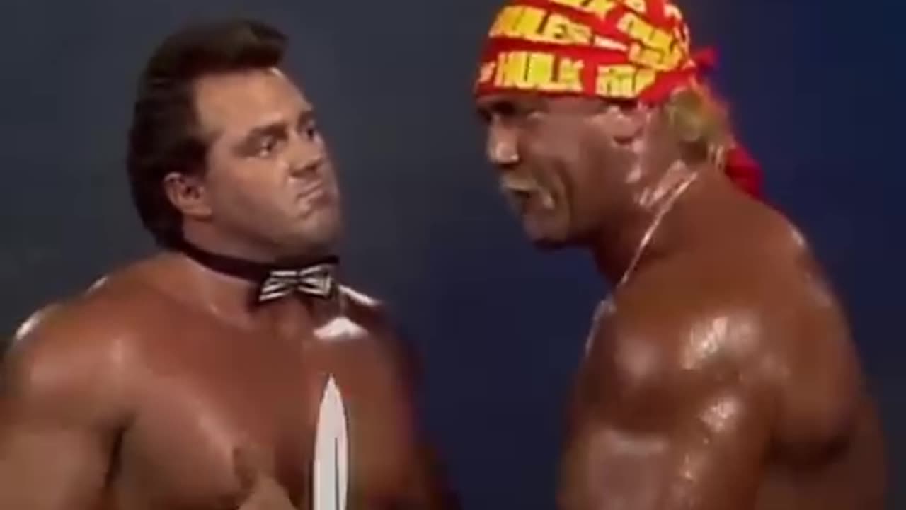 Brutus beefcake & hogan interview-Brutus beefcake smiling & nodding his head up & down