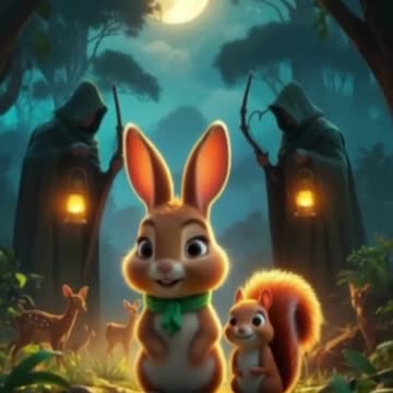Brave Rabbit’s Jungle Rescue 🐇🌙 | Suspenseful Kids Story with a Lesson