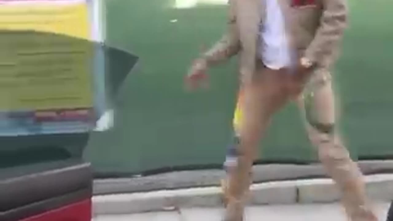 Breaking: Chris Brown Dancing "Go Crazy" In the street