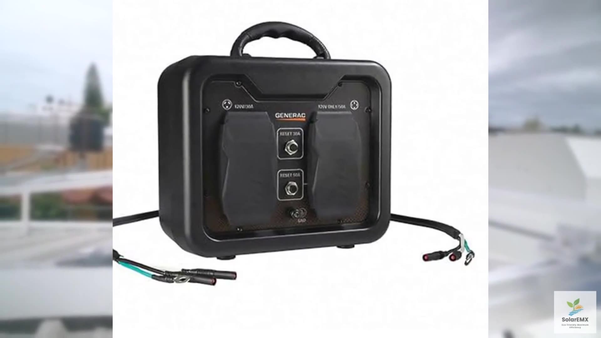 Generac 7668 120V Parallel Cable Kit, 2ft Cord, Custom Plug End, Connects 2 Gene