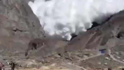 On October 26, a massive avalanche hit a tent camp of tourists in Nepal, as a huge