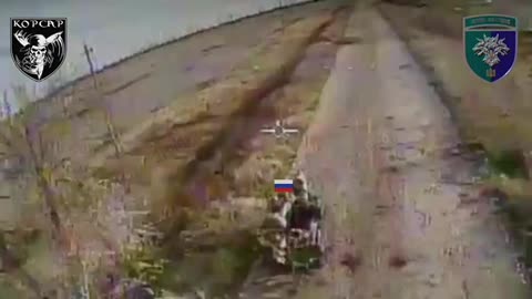 Ukrainian Drone Smashes into Overloaded Golf Cart