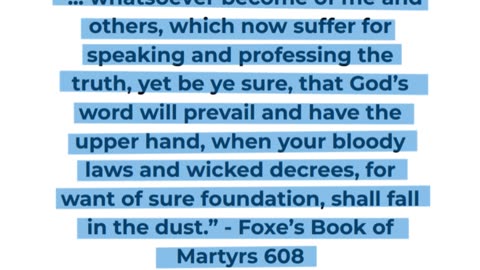 Foxe's Book of Martyrs: continued...