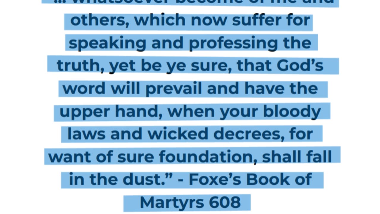 Foxe's Book of Martyrs: continued...