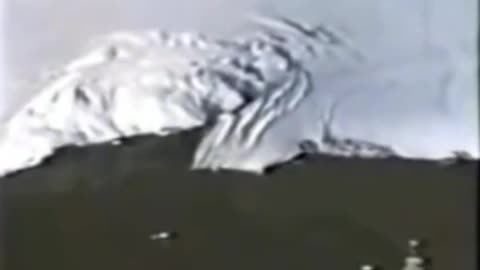 Behind the ice wall.