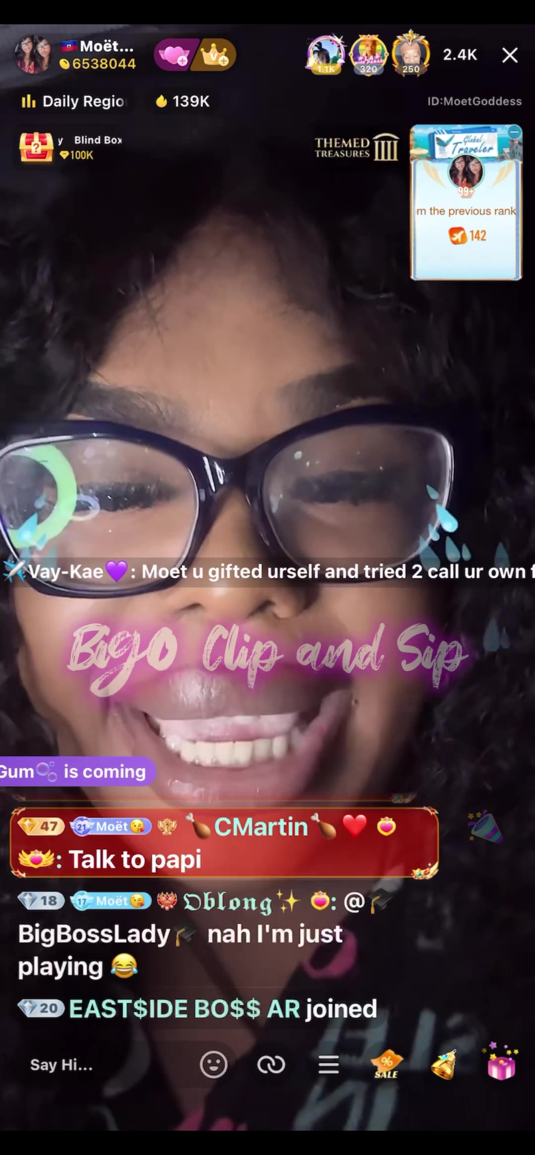 Moet crashing out looking for troll that "defamed" her 6/8/25#bigoclipandsip