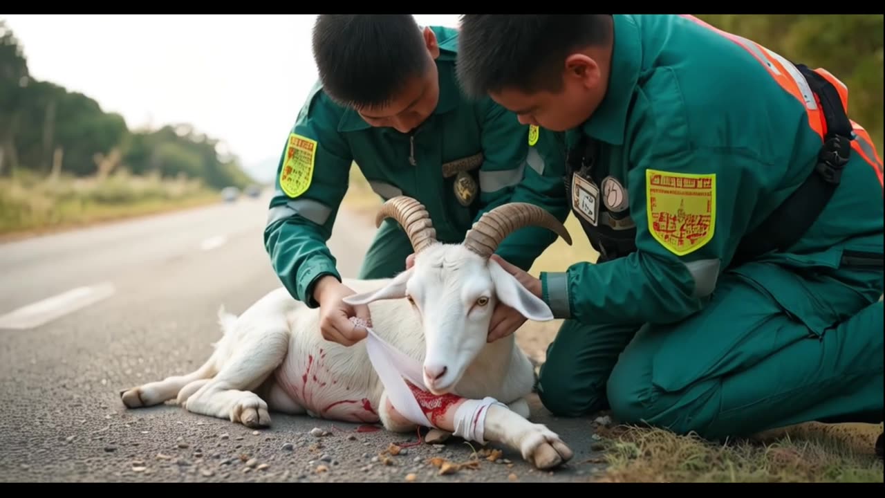 "Not all heroes wear capes—some wear scrubs and save goats!