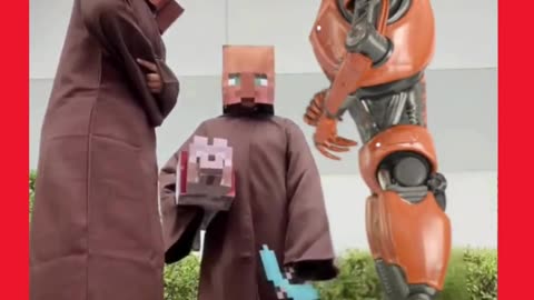Minecraft and robot 🤖️😄