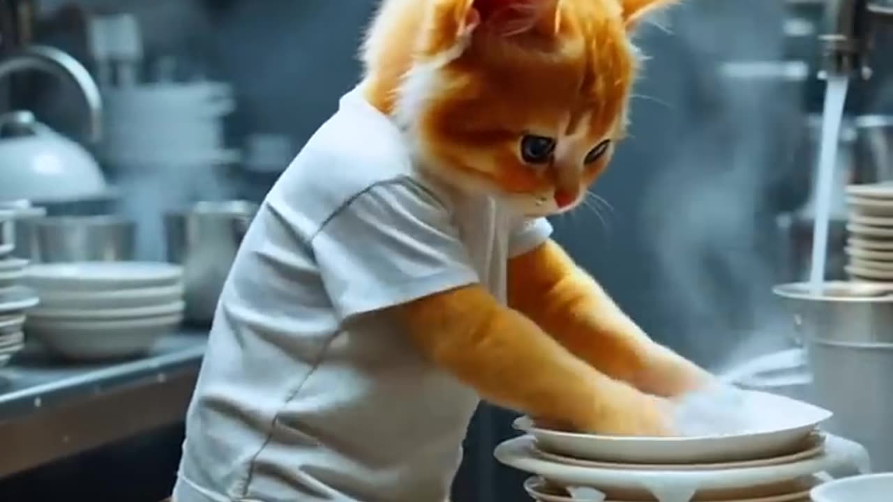 Poor kitten bought😢the best motorcycle🏍️in the town😺 #cat#catlover#babycat#cartoon#kitten#funny#kids