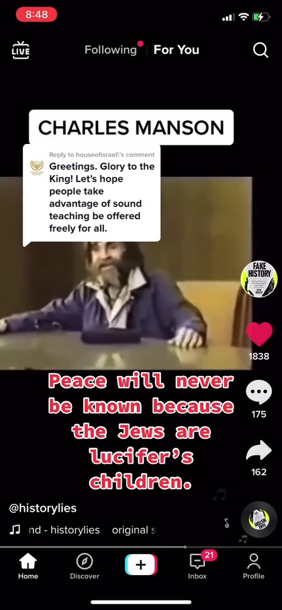 Charles Manson on the Jews