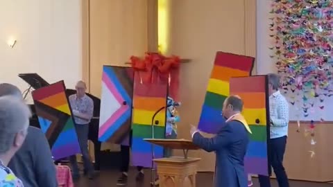 Church — House of God. Now with Dancing LGBT Parade
