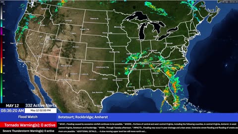 LIVE: Tonight’s Severe Weather Tracker for Truckers 🚛🌩