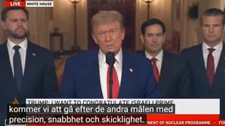 # 1493 - Trump meddelar att USA bombat Iran. Säger sedan att han älskar Gud.
