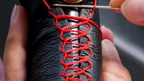 Smart way to stitch your steering wheel 🚗