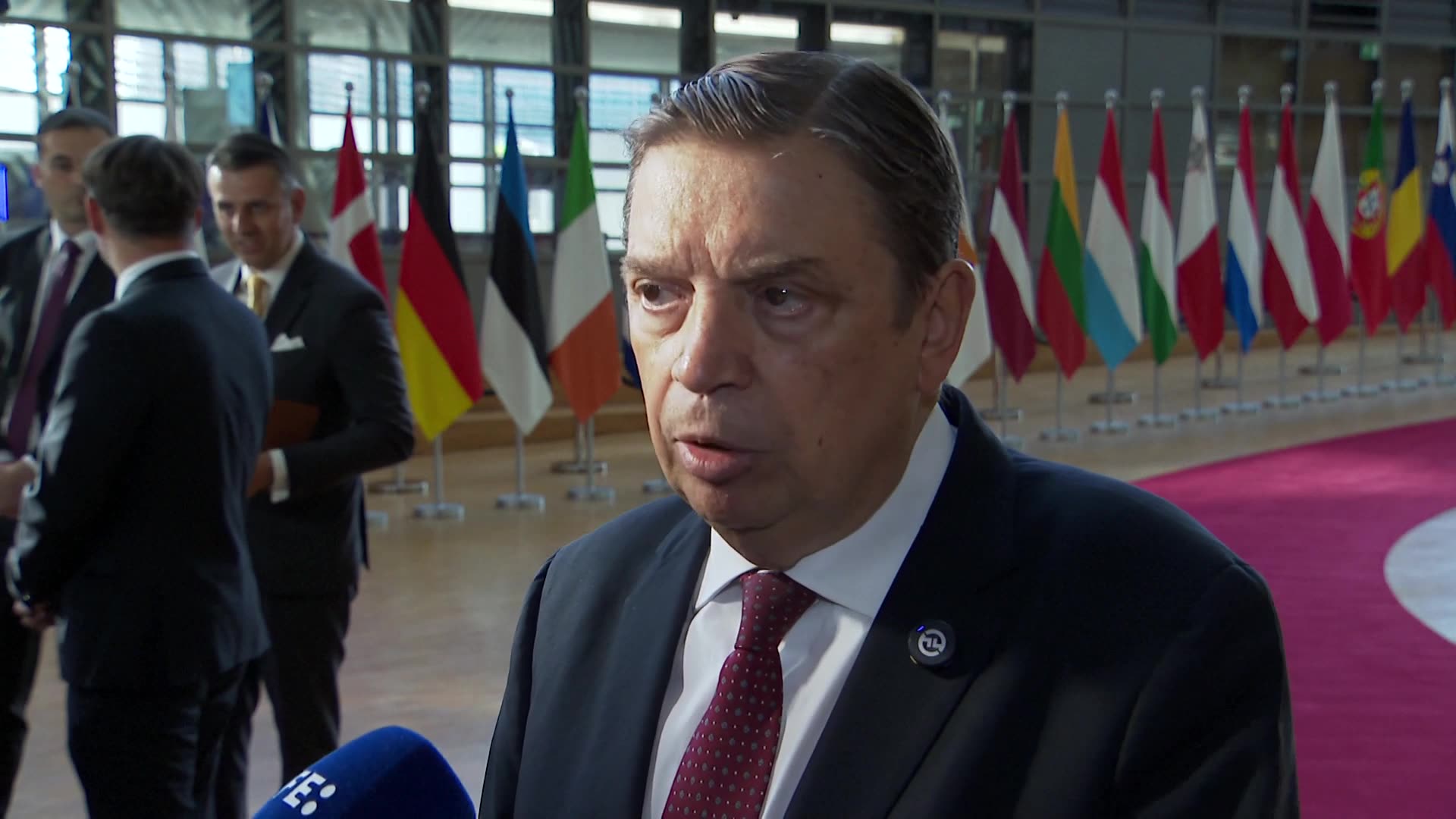 Luis Planas at EU Agriculture & Fisheries Council Arrival | Europe Politics | Amaravati Today