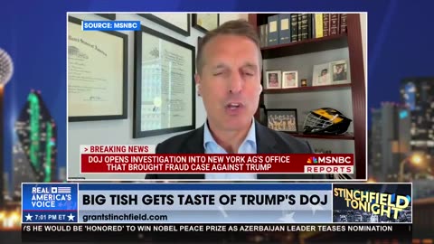 BIG TISH GETS A TASTE OF TRUMP’S DOJ