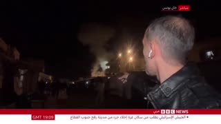 Al Jazeera and BBC Arabic both caught the IDF's strike on Nasser Hospital