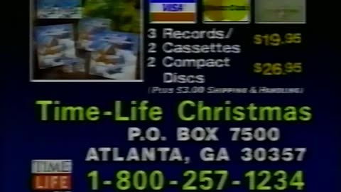 Time-Life Music Christmas Album TV Commercial from 1987